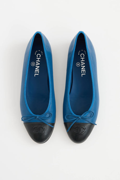 Leather CC Ballet Flats
