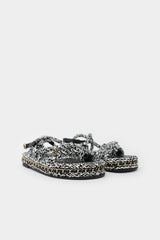 Chanel Braided CC Slingback Sandal