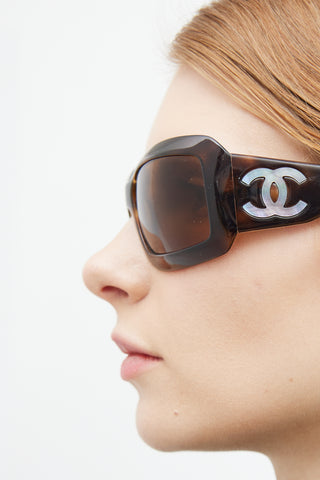 Chanel Brown Tortoise 5076-H Sunglasses