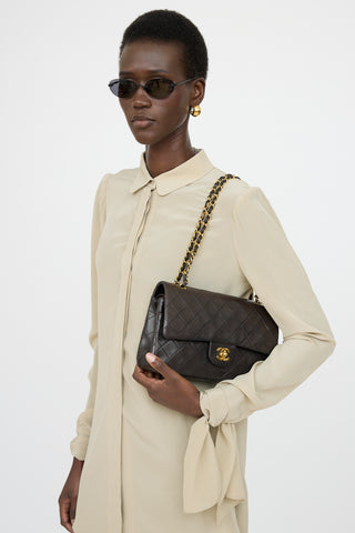 Chanel 1991/94 Lambskin Double Flap Bag