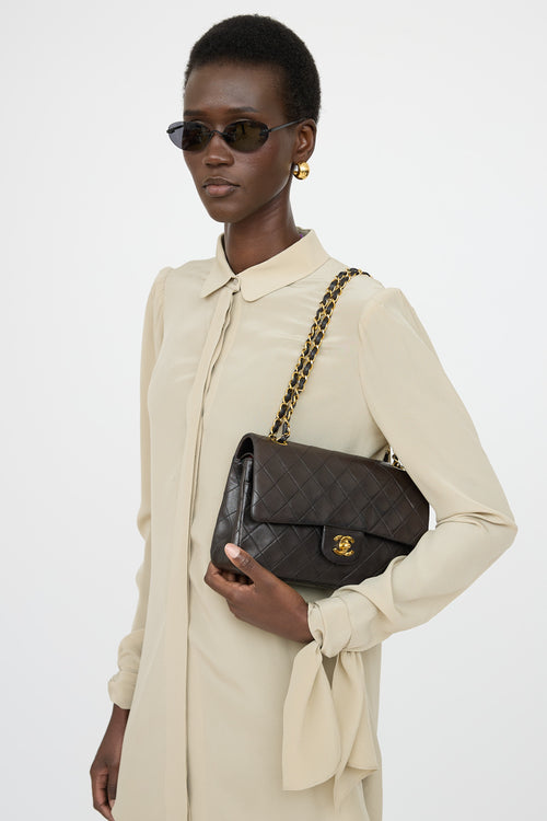 Chanel 1991/94 Lambskin Double Flap Bag