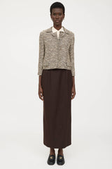 Chanel Fall 1998 Wool Buttoned Skirt