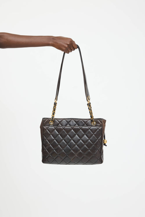 Saint Laurent 1995 Leather Tote Bag