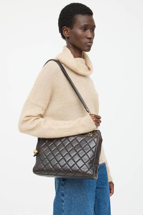 Saint Laurent 1995 Leather Tote Bag