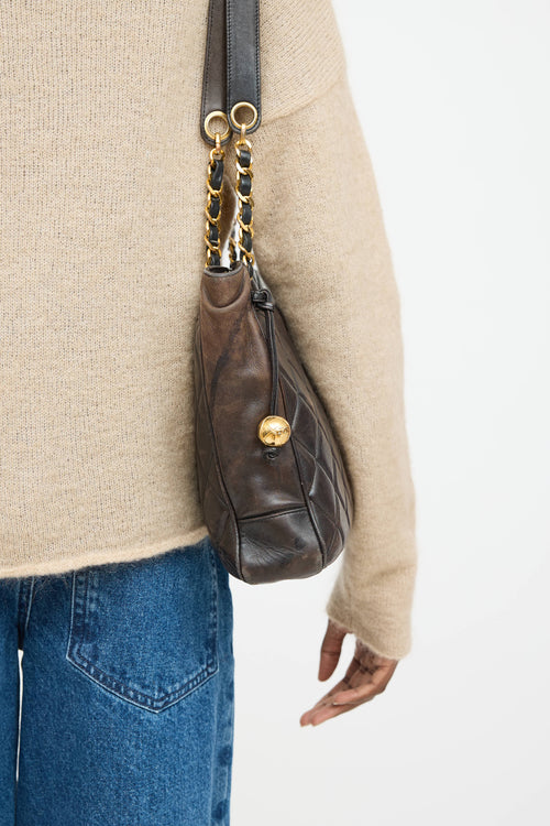 Saint Laurent 1995 Leather Tote Bag