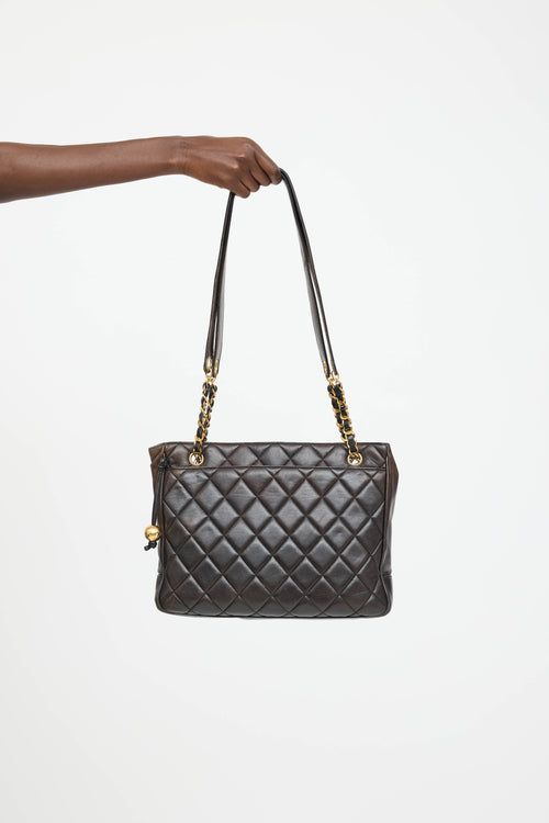 Saint Laurent 1995 Leather Tote Bag