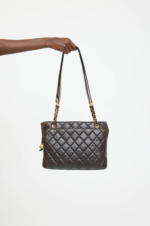 Saint Laurent 1995 Leather Tote Bag