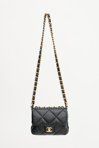 Chanel Bubble Quilt Square Flap Bag