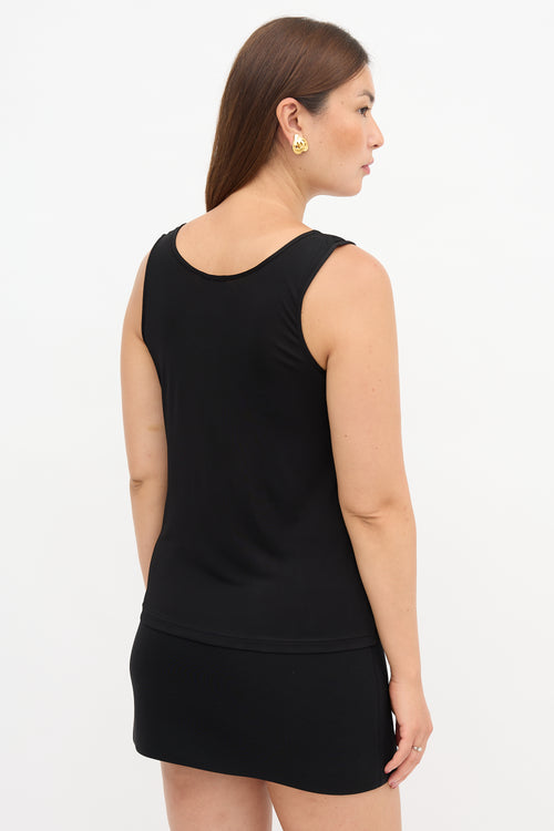 Chanel CC Button Tank Top