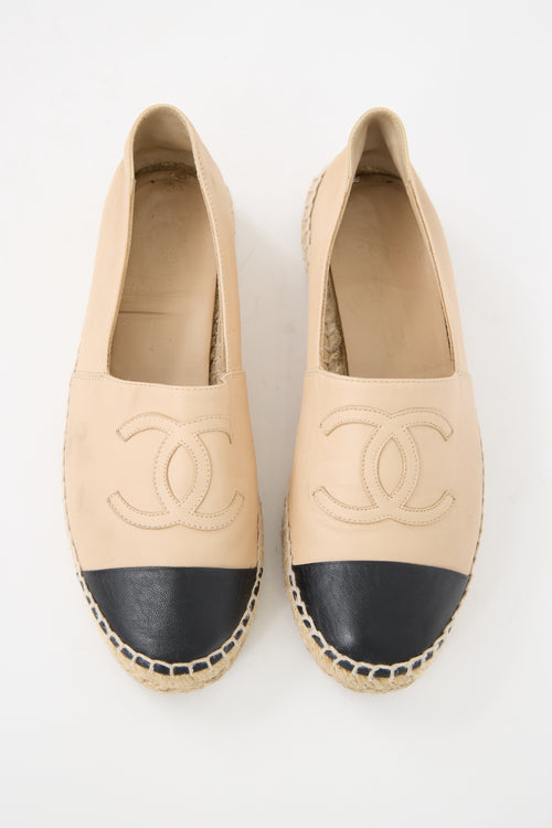 Chanel Leather CC Espadrille