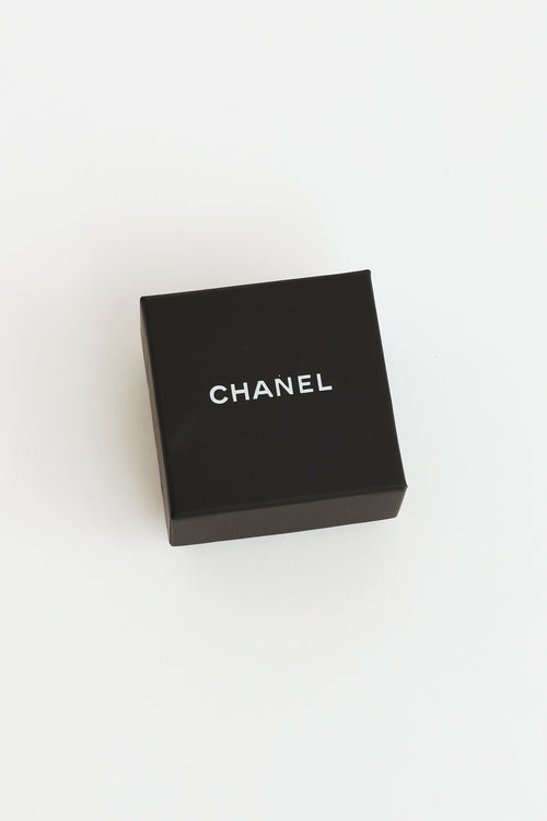 Chanel 17B Crystal Faux Pearl Drop Earrings