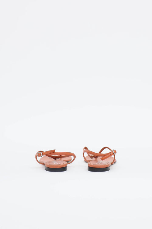 Chanel CC T-Strap Sandal