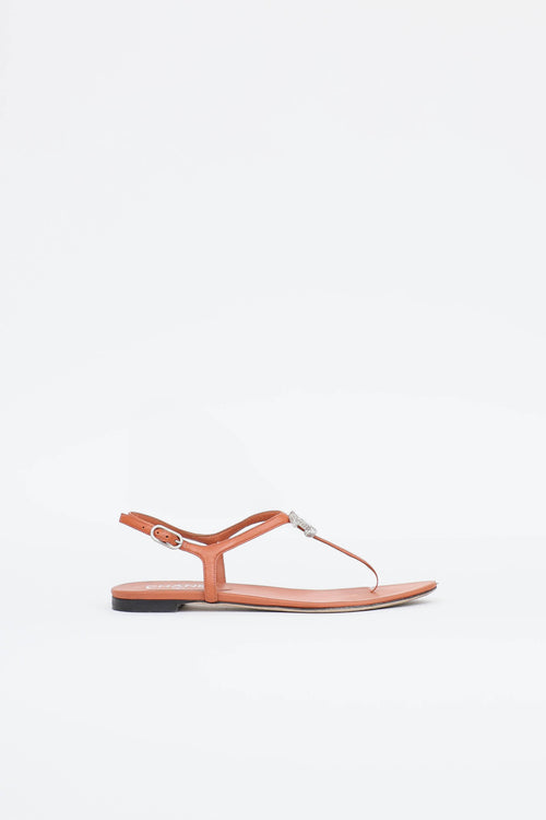 Chanel CC T-Strap Sandal