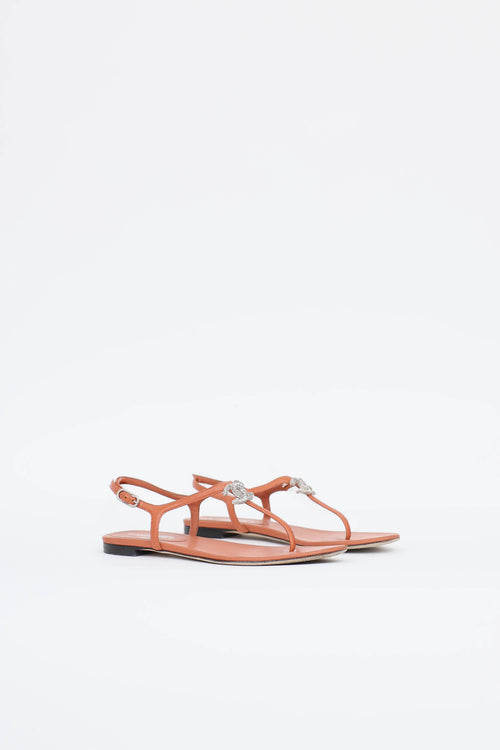 Chanel CC T-Strap Sandal