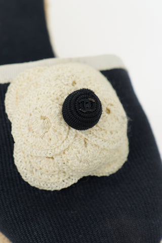 Chanel Camellia Espadrille Sandal