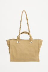 Chanel Canvas Large Deauville Tote Bag