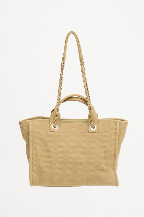 Chanel Canvas Large Deauville Tote Bag