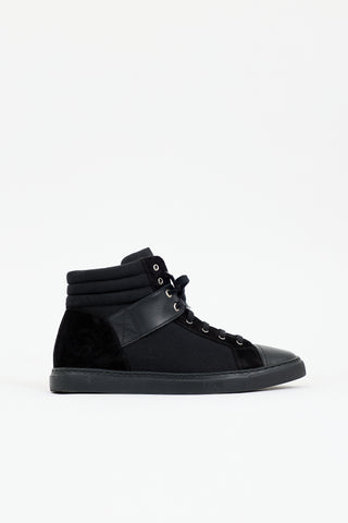 Chanel Canvas & Suede CC Sneaker