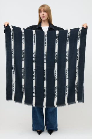 Chanel Cashmere Logo Scarf