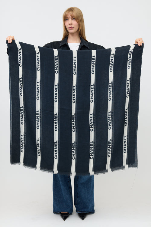 Chanel Cashmere Logo Scarf
