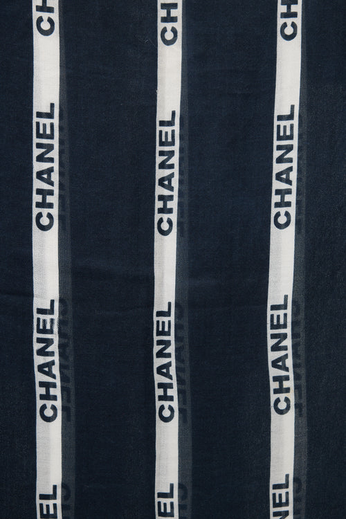 Chanel Cashmere Logo Scarf