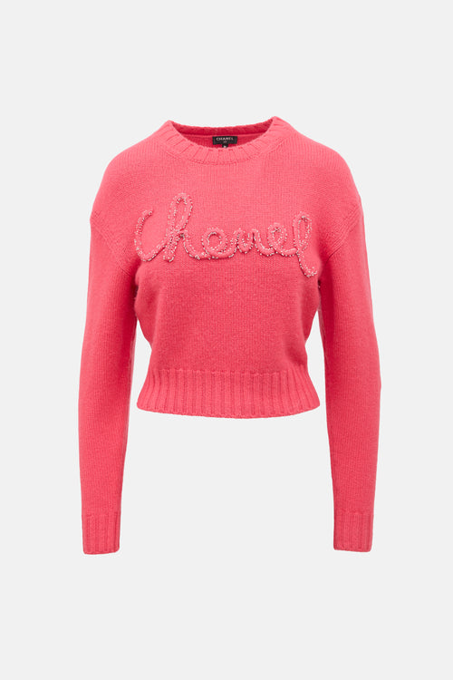 Chanel Pre-Fall 2020 Cashmere Embroidered Sweater