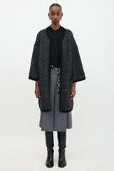 Chanel Cashmere Oversized Zip Cardigan