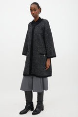 Chanel Cashmere Oversized Zip Cardigan