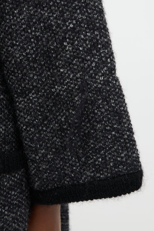 Chanel Cashmere Oversized Zip Cardigan