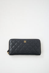 Chanel Leather CC Long Wallet