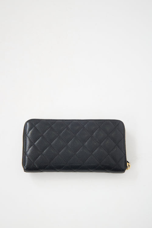 Chanel Leather CC Long Wallet