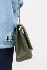 Chanel Caviar Leather Maxi Double Flap Bag