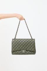 Chanel Caviar Leather Maxi Double Flap Bag