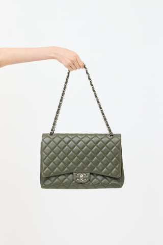 Chanel Caviar Leather Maxi Double Flap Bag