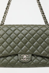Chanel Caviar Leather Maxi Double Flap Bag