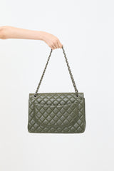 Chanel Caviar Leather Maxi Double Flap Bag