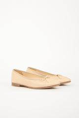 Chanel Caviar Leather CC Ballet Flat