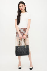 Chanel Caviar Leather Grand Shopping Tote Bag