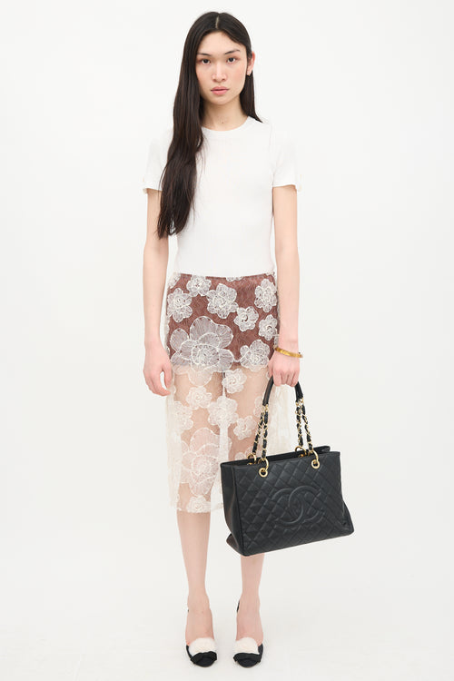 Chanel Caviar Leather Grand Shopping Tote Bag