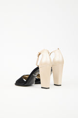 Chanel Leather Chain Link Sandal
