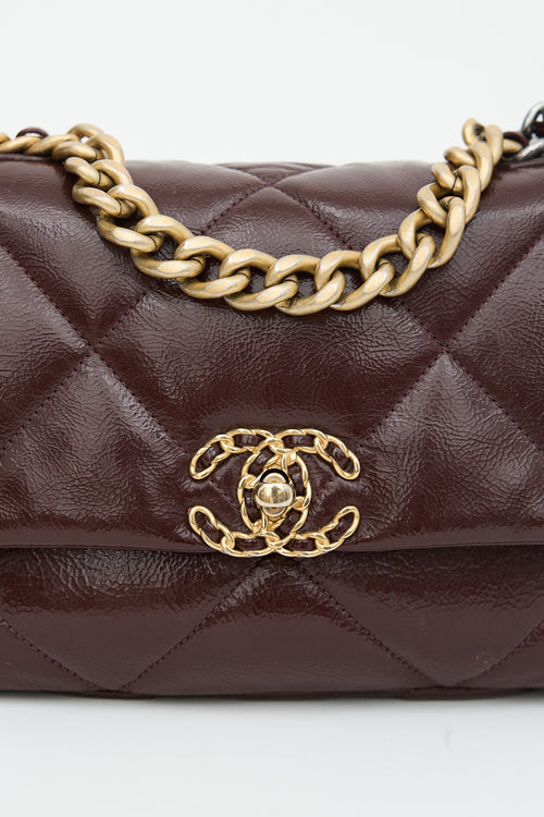 Patent Leather Medium 19 Flap Bag