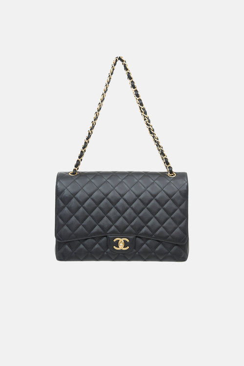 Chanel 2013 Caviar Jumbo Double Flap Bag