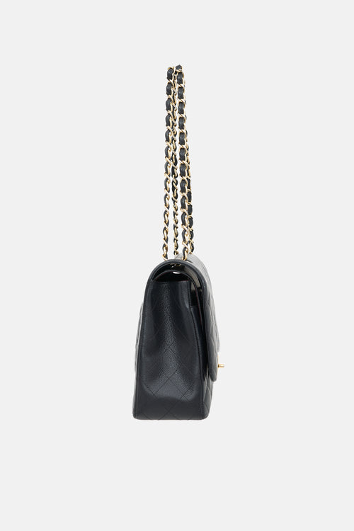 Chanel 2013 Caviar Jumbo Double Flap Bag