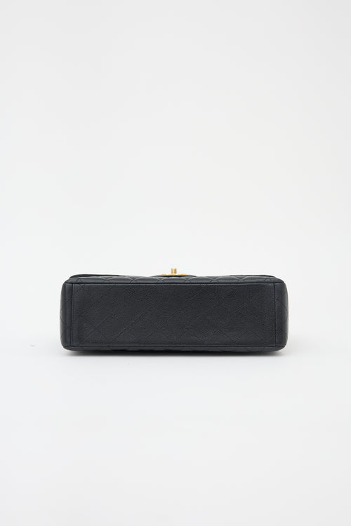Chanel 2013 Caviar Jumbo Double Flap Bag