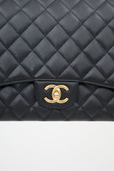 Chanel 2013 Caviar Jumbo Double Flap Bag