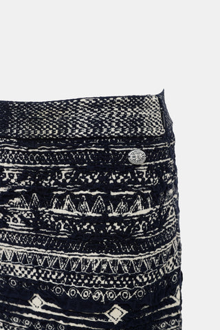 Chanel Cloqué Jacquard Knit Skirt