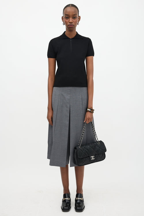 Chanel Coated Canvas Le Marais Flap Bag