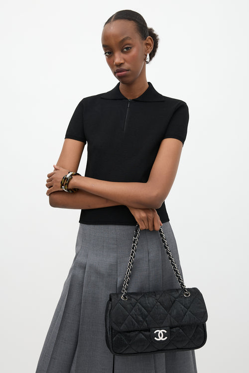 Chanel Coated Canvas Le Marais Flap Bag