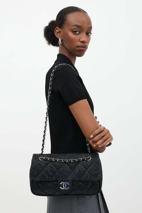 Chanel Coated Canvas Le Marais Flap Bag