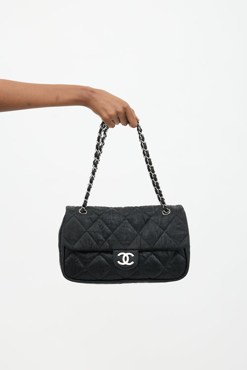 Chanel Coated Canvas Le Marais Flap Bag